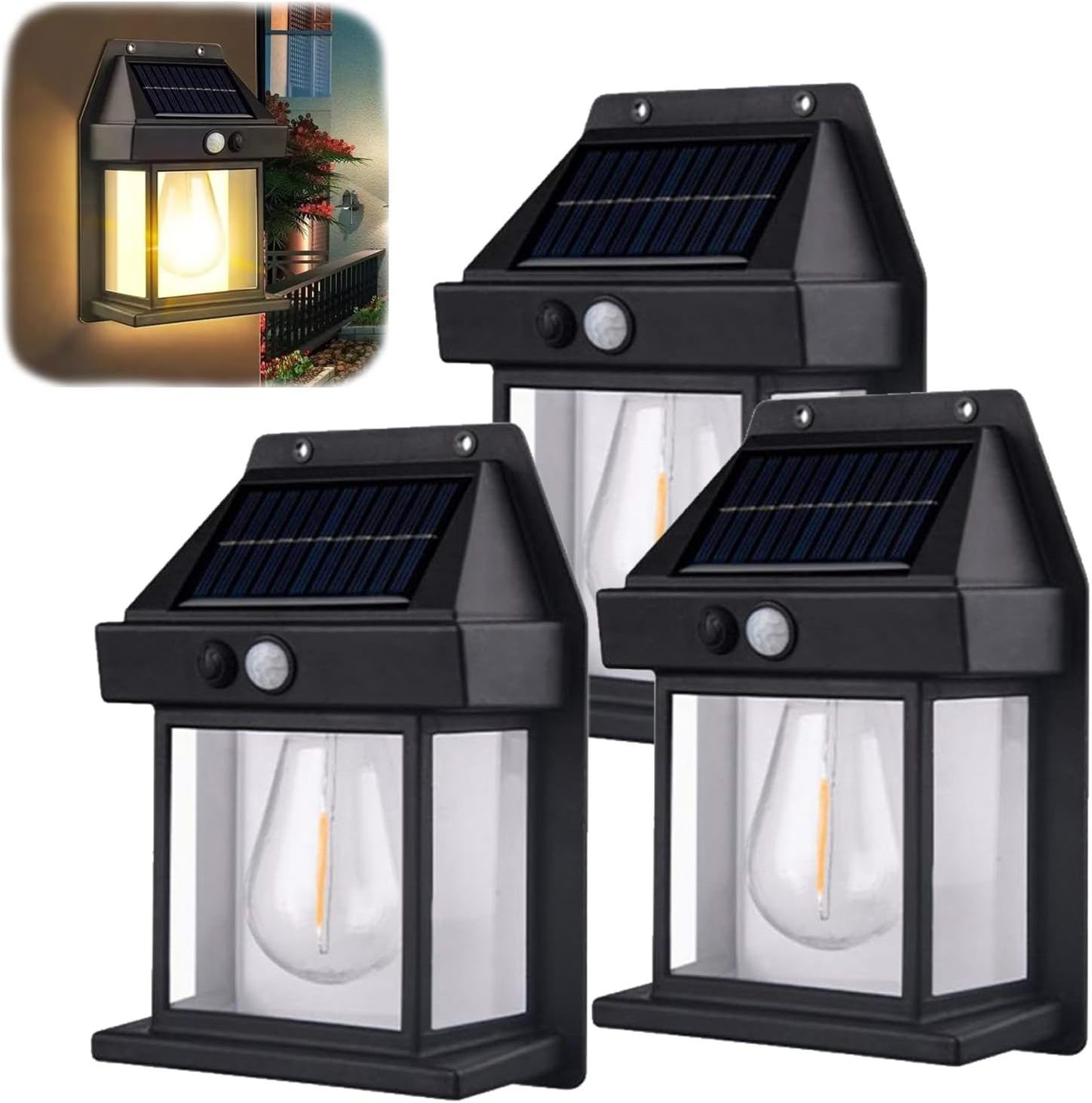 Factory Wholesale Lamp Intelligent Induction Solar Wall Lights IP65