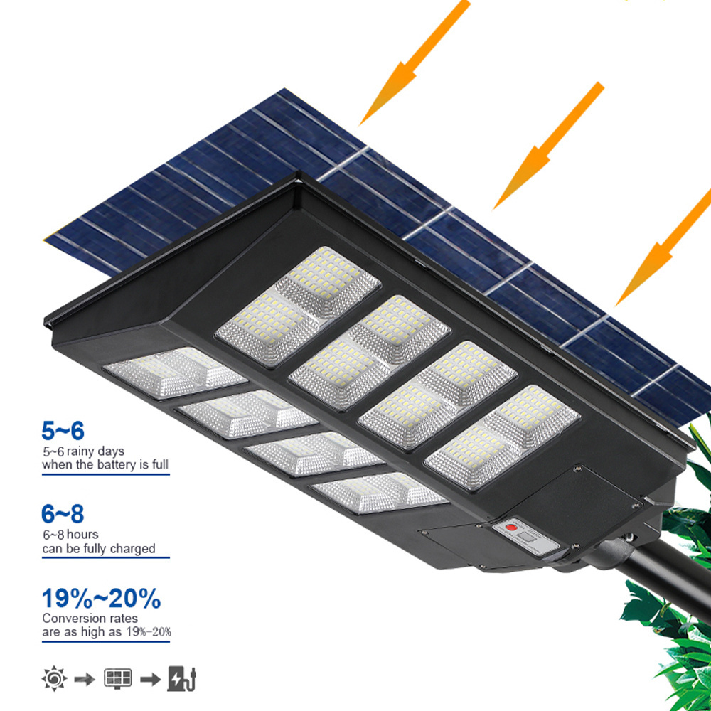 Home Outdoor Lighting 600W 800W 1000W All In One Integrated Smd Solar Led Street Light 300 Watts Accessory Solar Panel