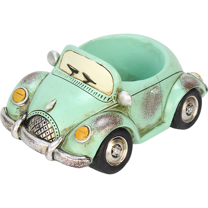 Wholesale personality retro car succulent plant pot micro-landscape potted ornament gift