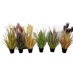 Nordic decorative potted indoor floor green plant artificial reed onion grass