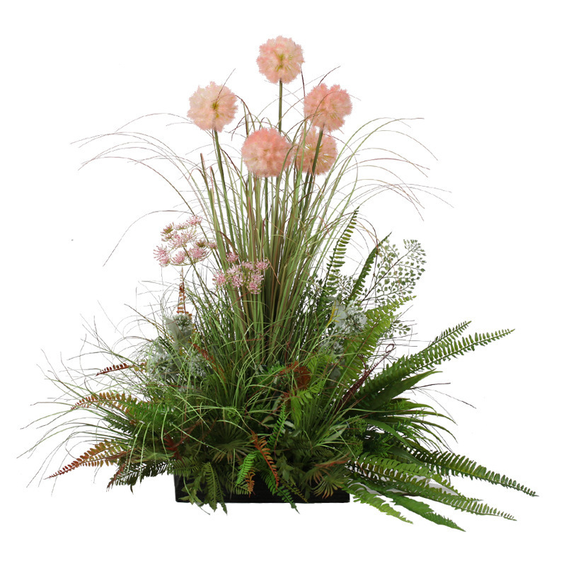 Indoor garden landscaping window decoration ornaments, artificial plants, dandelion reeds, grass