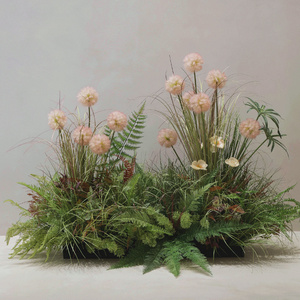 Indoor garden landscaping window decoration ornaments, artificial plants, dandelion reeds, grass