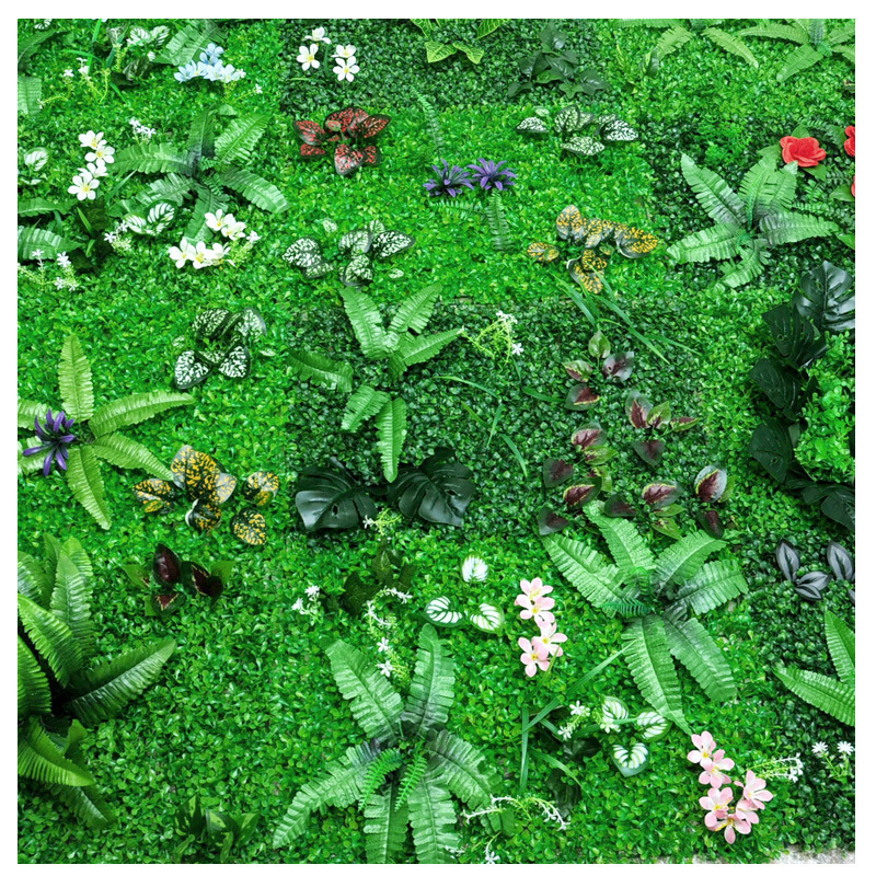 Hot Sale 60*40 green planting wall background wall head simulation plant lawn