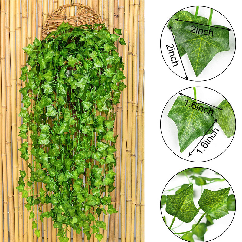 Artificial ivy leaf 2.2m plant vine hanging fake leaves flower wedding wall