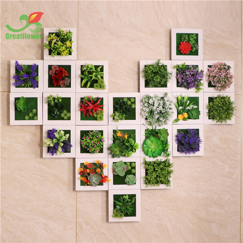 Creative home decorations, wall decorations, photo frames, combinations, artificial plants, fake flowers, decorative succulents