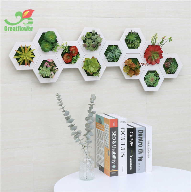 Creative home decorations, wall decorations, photo frames, combinations, artificial plants, fake flowers, decorative succulents