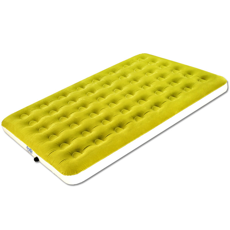 Mirakey High Quality PVC Downy Square Airbed Plastic Inflatable Air Mattress For Camping Mat