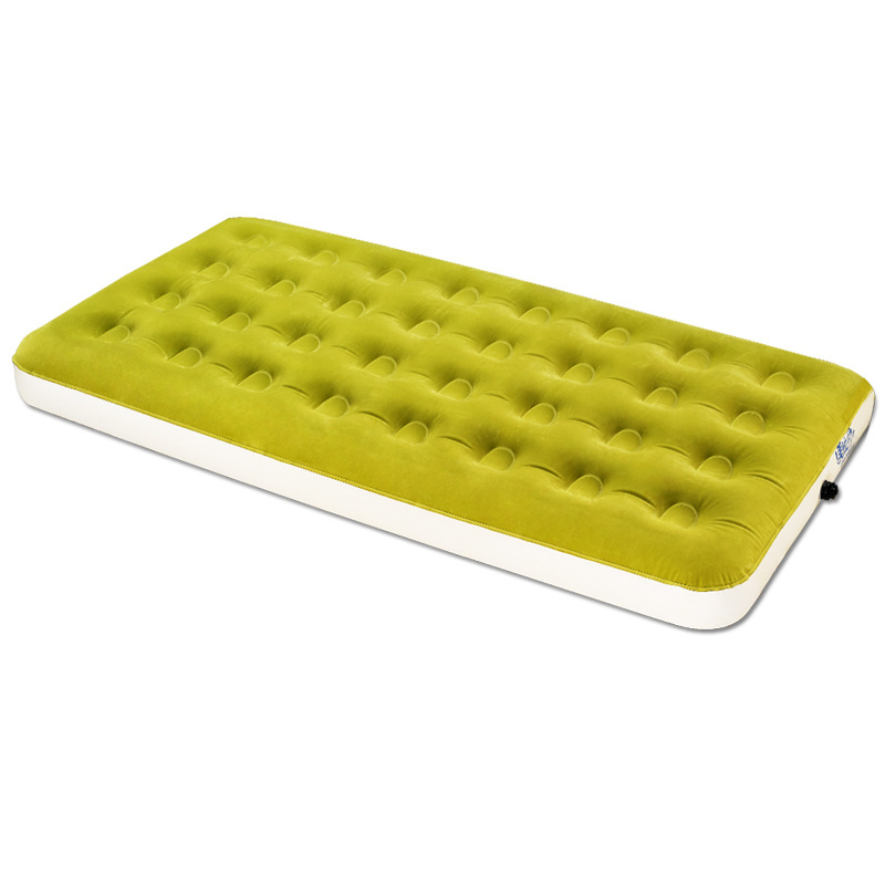 Mirakey High Quality PVC Downy Square Airbed Plastic Inflatable Air Mattress For Camping Mat