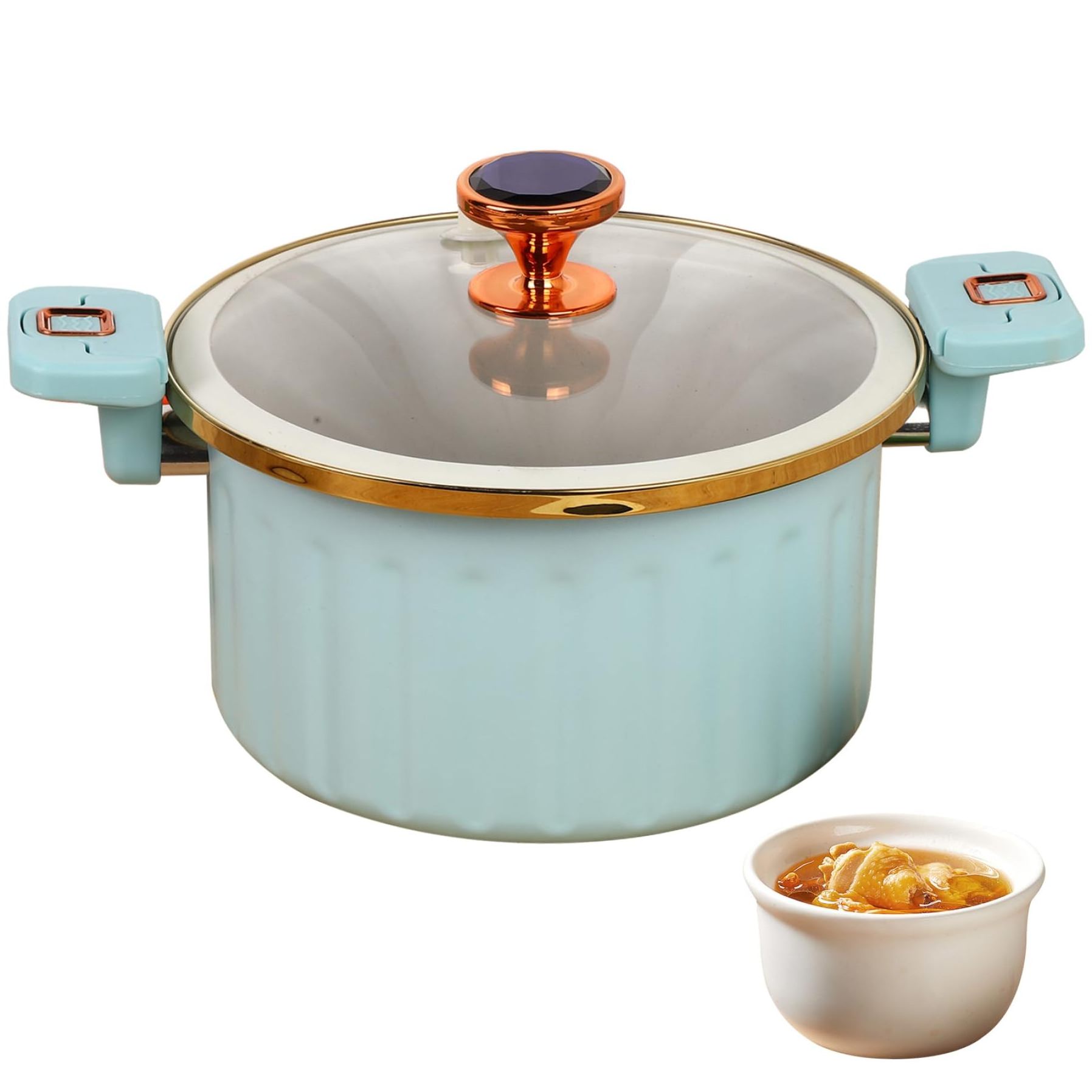 Non-stick Enamel Micro Pressure Cooker 8L Large Capacity Non-stick Pan Pressure Cooker