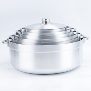 Wholesale best-selling 12 PCS home cookware pot set Premium aluminum cooking pot set Restaurant casserole Soup Warmer Pot