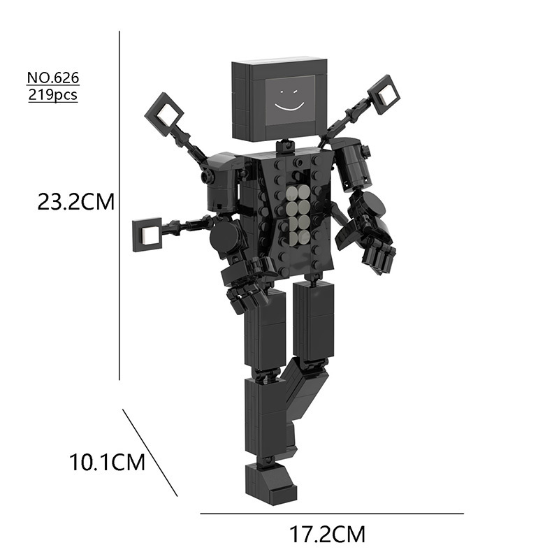 Hot Skibidi Toilet Series Bricks Game Model Figure Puzzle Toy Cameraman Plastic Assemble Building Block Set