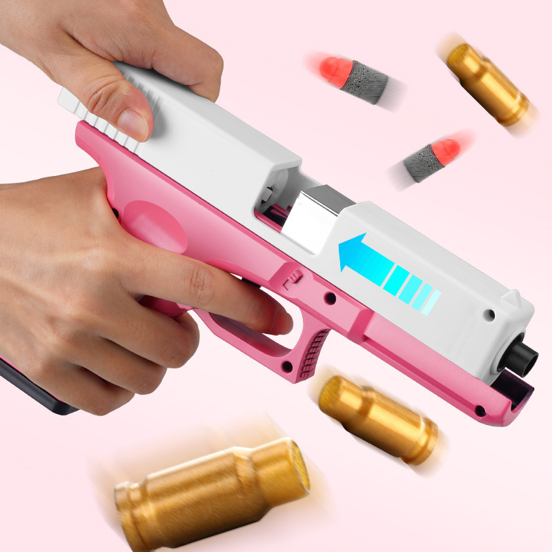 Glock fully automatic projectile soft gun Empty bin lifting machine Automatic toy gun children's boy pistol model