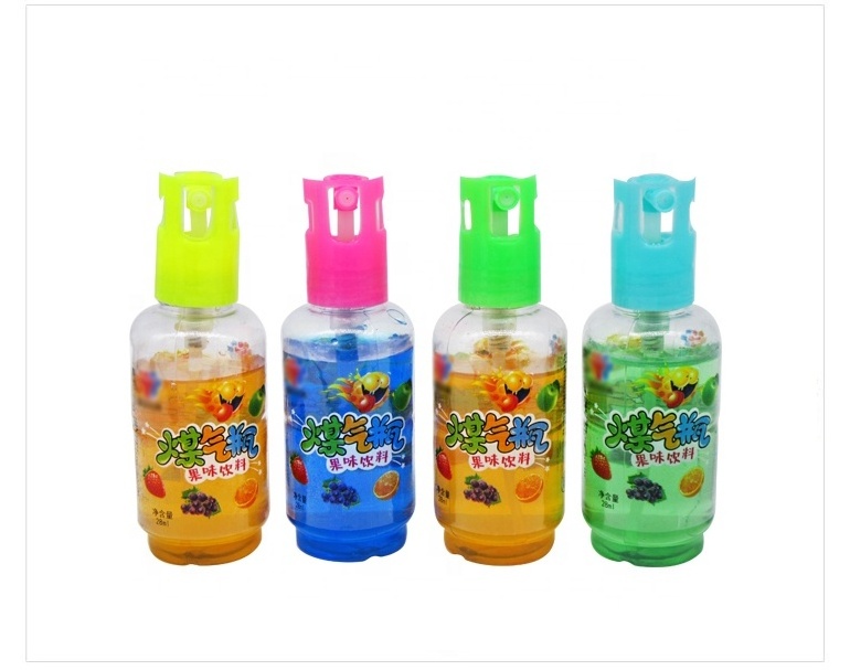 Factory candy wholesale hot selling unique shape small gas tank shape sour liquid spray candy