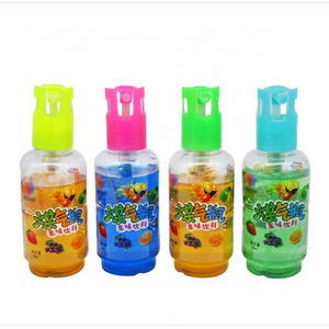 Factory candy wholesale hot selling unique shape small gas tank shape sour liquid spray candy