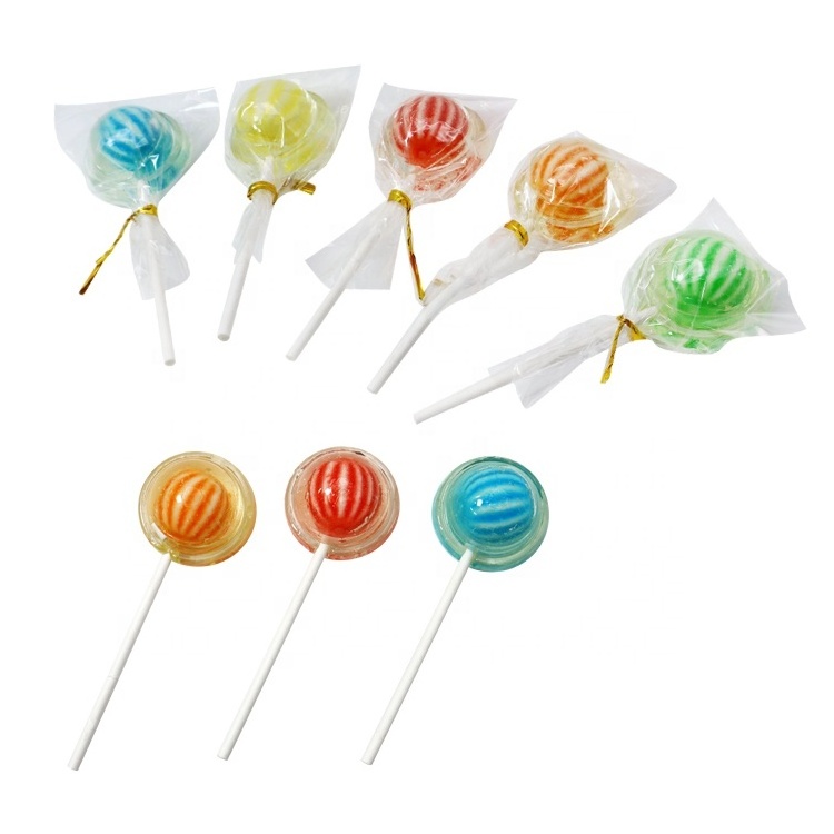 Wholesale custom colored plastic toy candy Delicious delicious handmade lollipop candy high quality lollipop candy