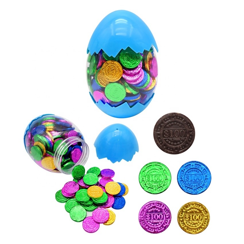 Teochew candy manufacturers wholesale delicious and interesting sweet coin shaped chocolate candy