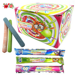 Vegan candy Sugar-free bubblegum flavor Fruit-flavored candy Fun and interesting sour powder long stick chalk bubblegum