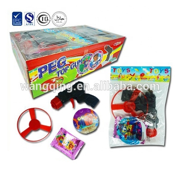 popping candy with plastic toy gun for kids