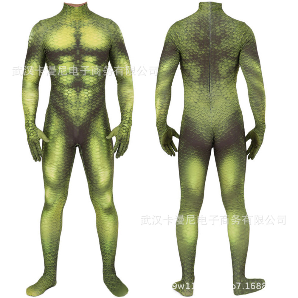 UNDER SUIT GREEN GOLBIN Halloween cosplay stage costume one piece bodysuit jumpsuit