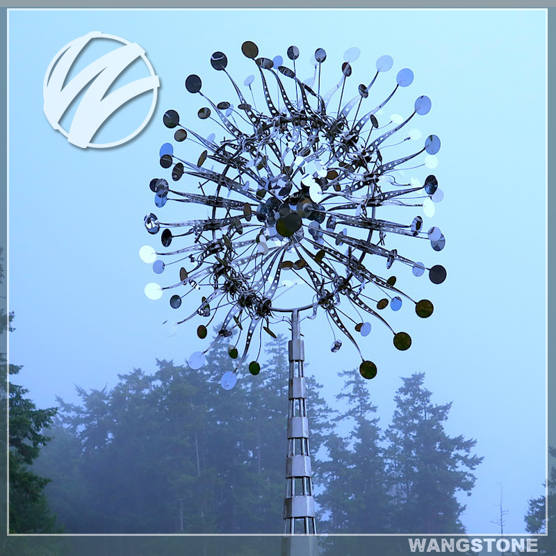 Outdoor Decoration Stainless Steel Wind Sculpture Kinetic Wind Sculpture