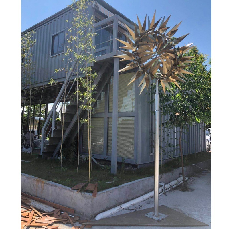 Stainless Steel Garden Yard Kinetic Metal Wind Sculpture