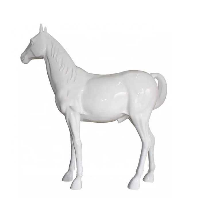 Outdoor Decoration Fiberglass Horse Sculpture