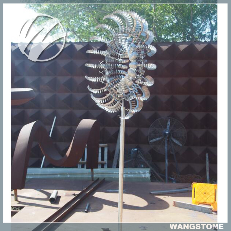 Outdoor Decoration Stainless Steel Wind Sculpture Kinetic Wind Sculpture