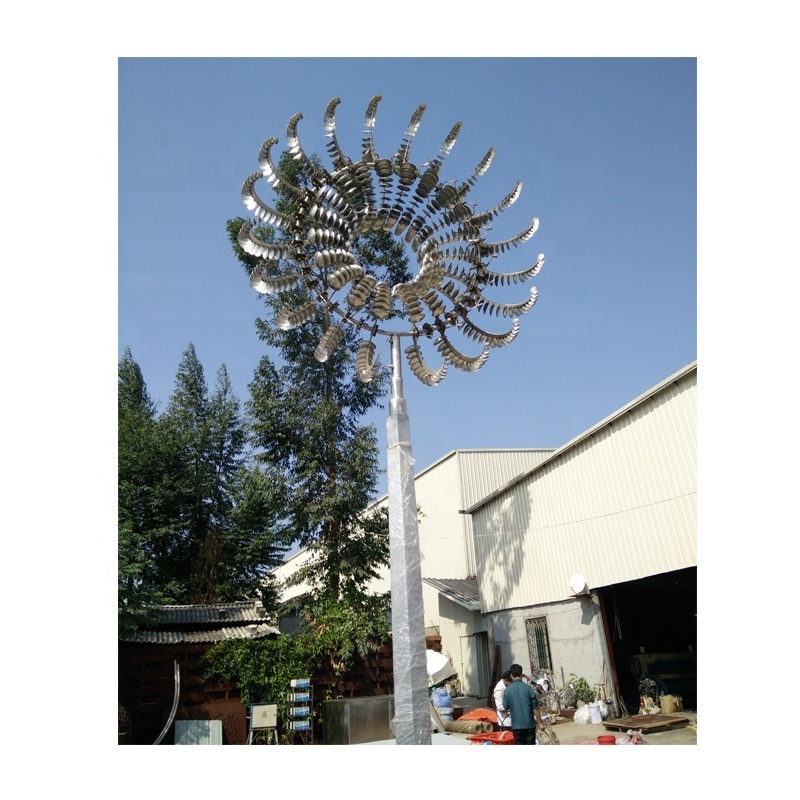 Stainless Steel Garden Yard Kinetic Metal Wind Sculpture