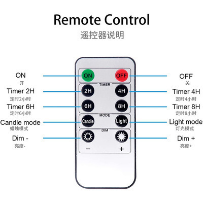 Remote Control 3d Real Wax Flame Home Decoration Timer Function Led Candle Pillar Soy Wax Candle