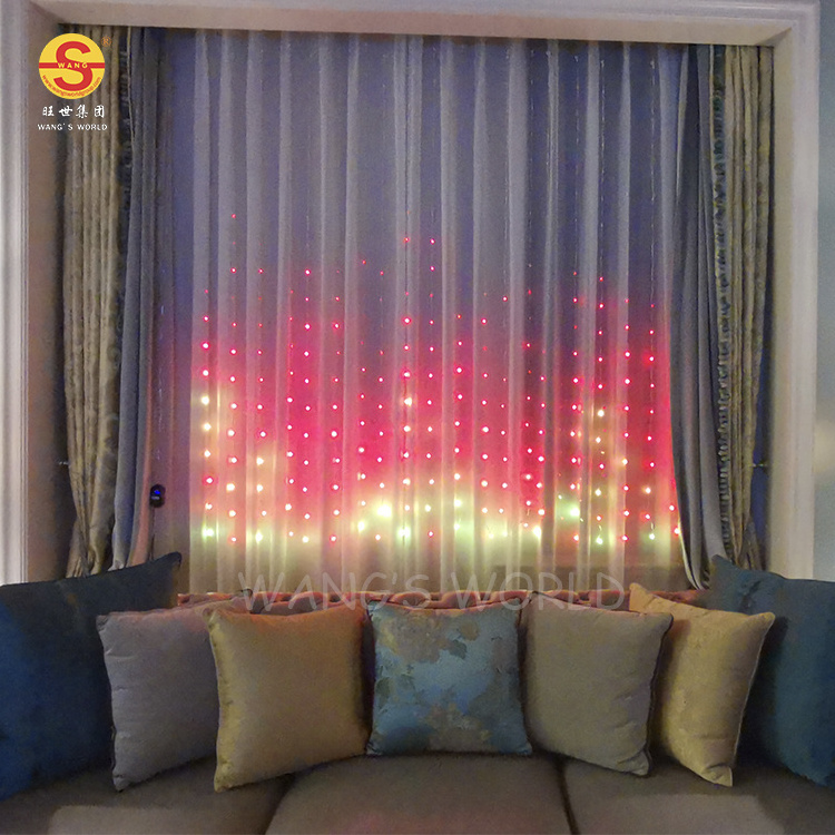 Bluetooth APP Control Multicolor Smart Curtain Lights Programmable Smart Home Lights For Bedroom