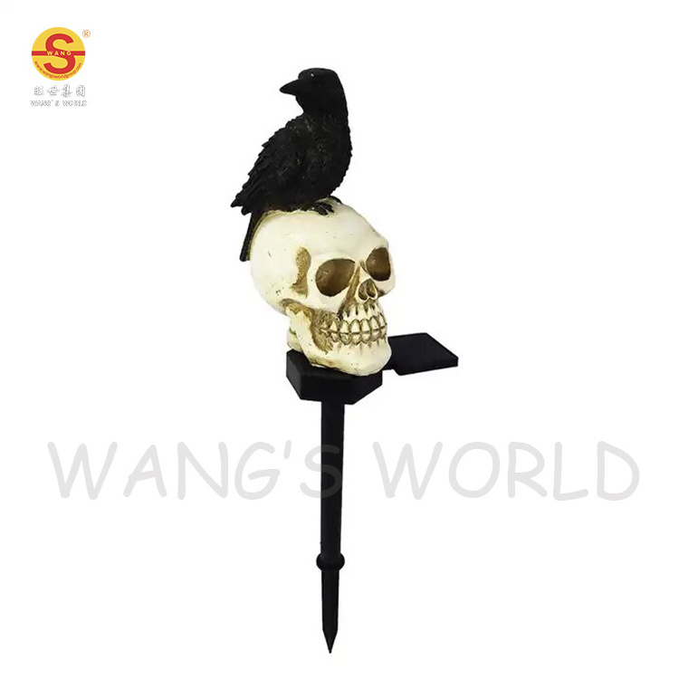 Skull Garden Solar Lights Outdoor,Solar Stake Lights,Waterproof Garden Decoration Landscape