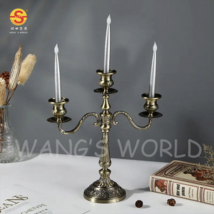 LED taper candle light plastic flame head long rod simulation candle Valentine's Day decoration