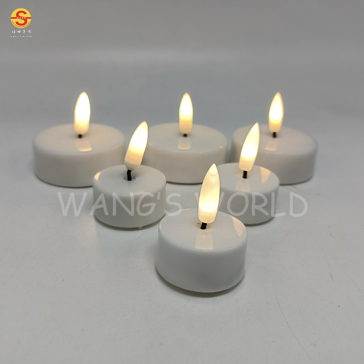 Plastic Battery Tea Light LED Candles Flickering Flameless Electric Candle Light