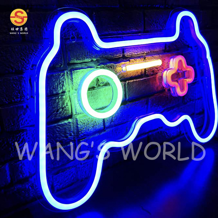 Gaming Zone Party Cybercaf Neon Lights Gaming Shaped Prices LED Neon Signs For Wall Decor