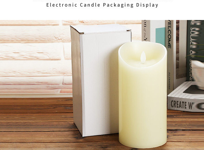 Christmas Decorations Flameless LED Candle With Remote, Battery Operated Real Wax Candle Pillar Flickering