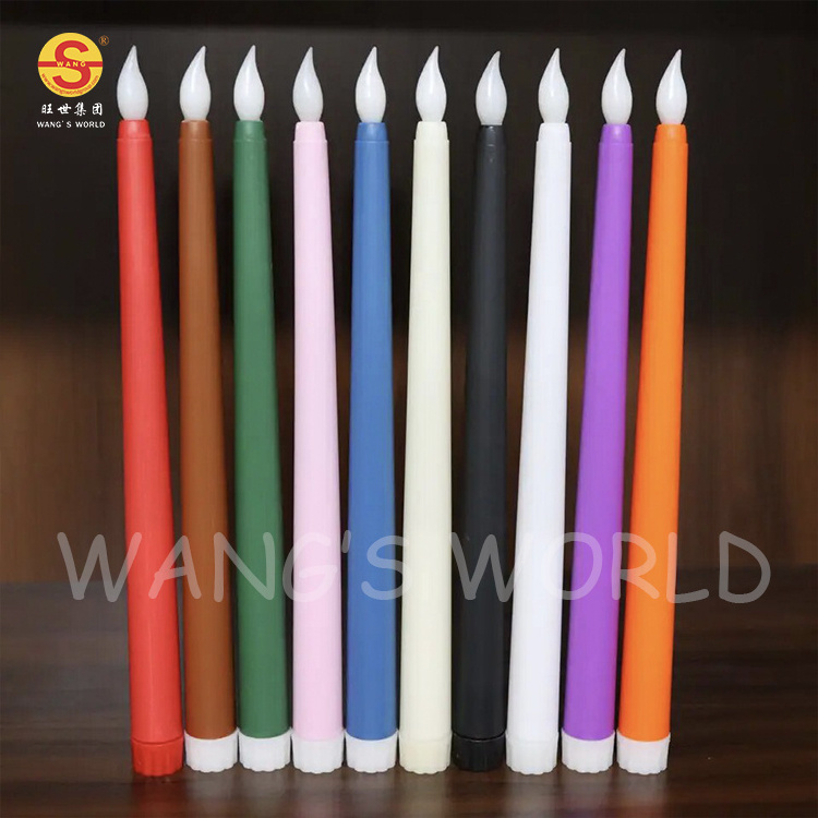 Taper Remote Pillar Warm Light Battery Timer Flameless Set Of 6PCS LED Candle With Remote Control For Party Wedding