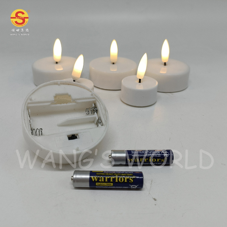 Plastic Battery Tea Light LED Candles Flickering Flameless Electric Candle Light