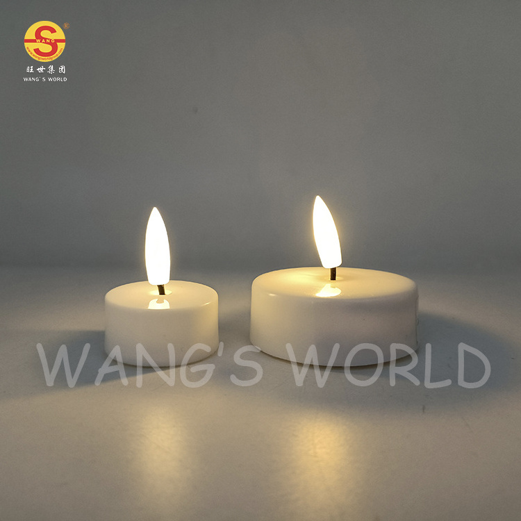 Plastic Battery Tea Light LED Candles Flickering Flameless Electric Candle Light