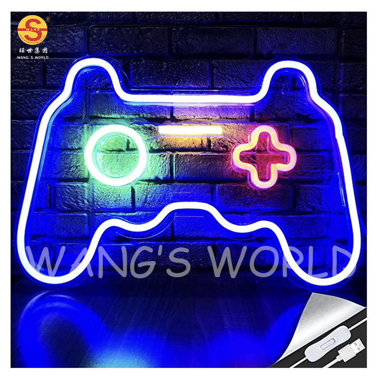 Gaming Zone Party Cybercaf Neon Lights Gaming Shaped Prices LED Neon Signs For Wall Decor