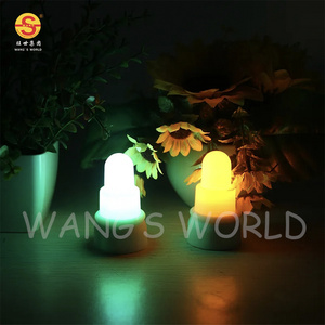 New color wireless charging led electronic candle lights seal button battery candle lights festive atmosphere decorative lights