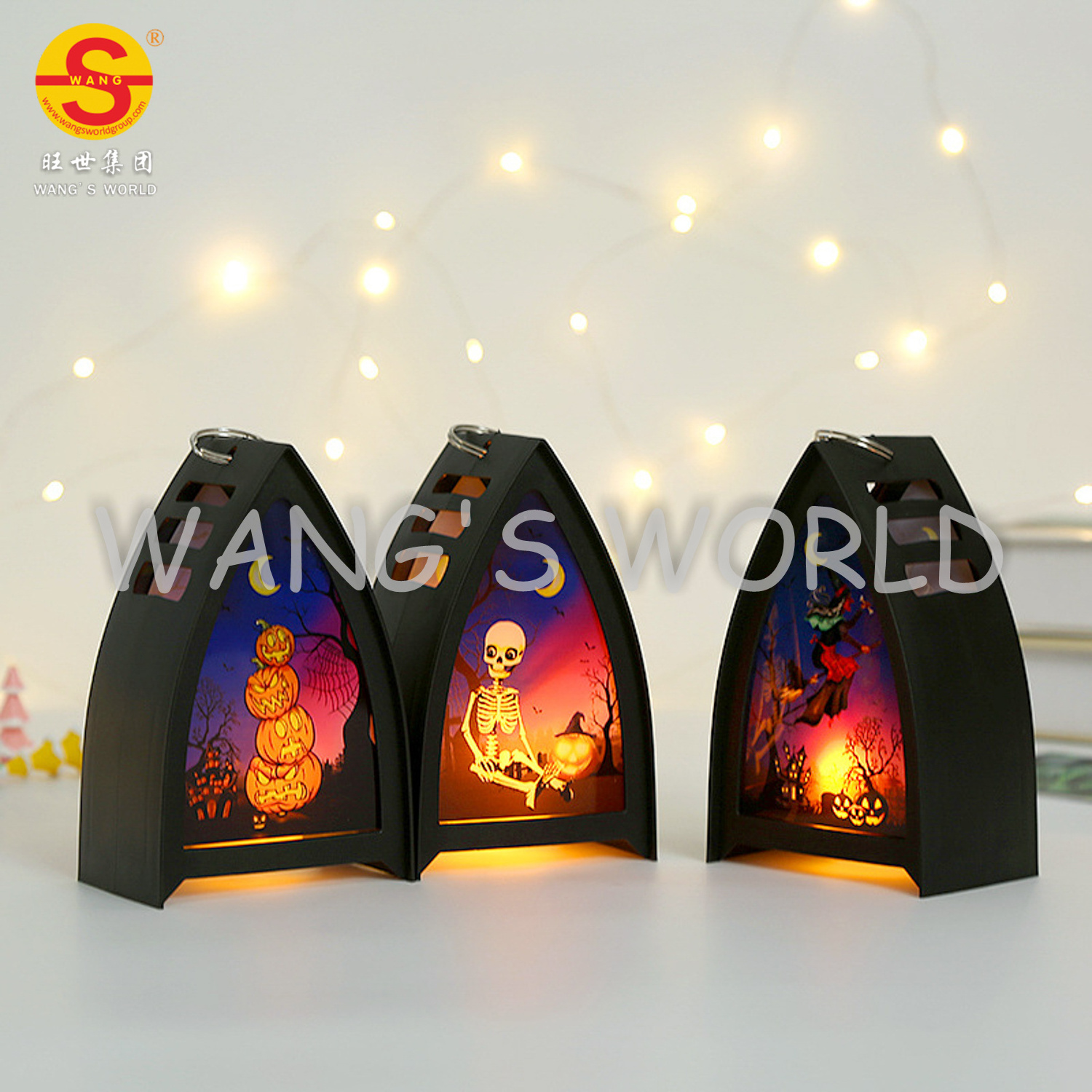 Halloween Wind lights LED small house lights electronic candles small lantern jack-o '-lantern Retro Halloween LED lights