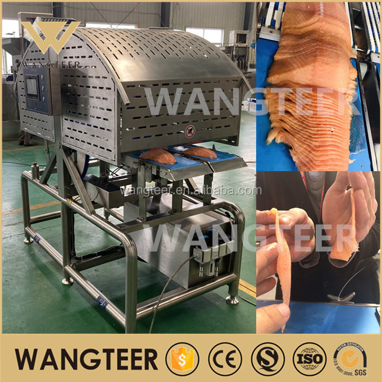 China Factory Frozen Smoked Salmon Fish Chicken Breast Cutting Cutter Slicing Meat Slicer Machine