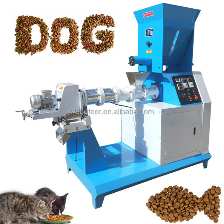 Good quality 120kg/h Automatic floating fish making extruder professional pet kibble dog food machine