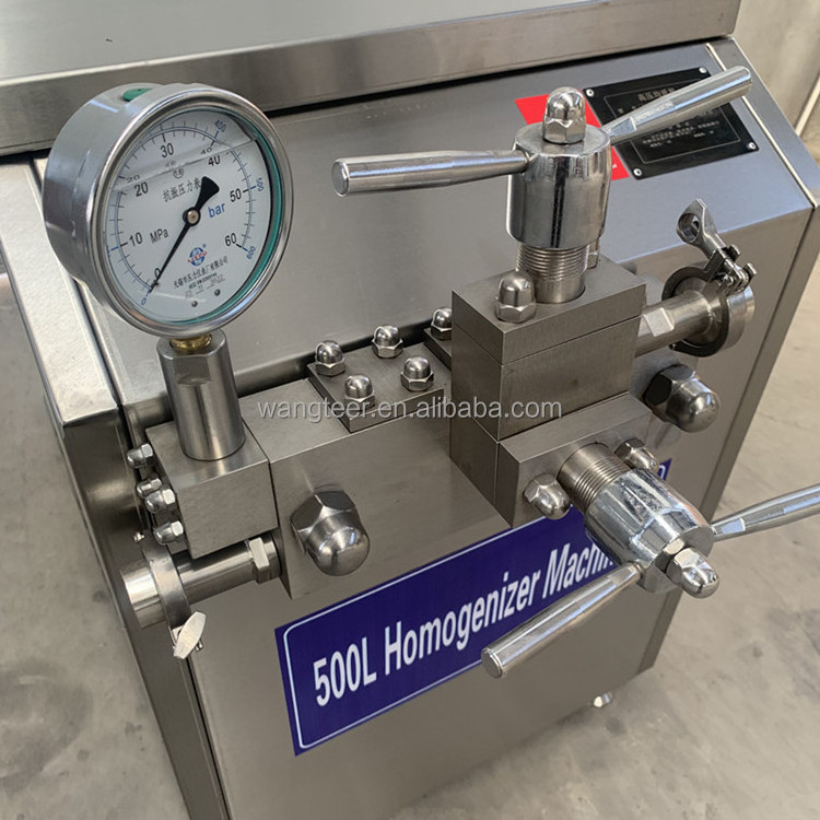 100/200/300/500L Dairy Machinery High Pressure Pasteurization Machine Yogurt Milk Juice Homogenizer