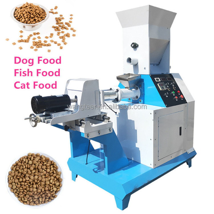 Good quality 120kg/h Automatic floating fish making extruder professional pet kibble dog food machine