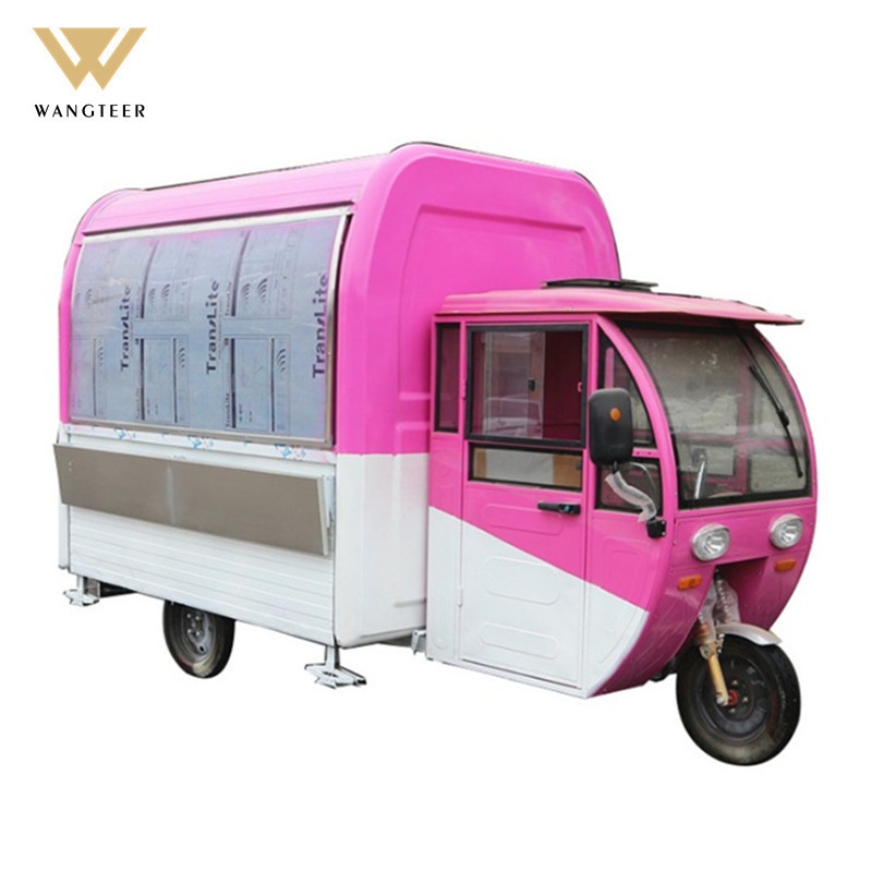 Fast Equipment Trolley Cart Trailer Hot Dog Sale Tricycle Food Truck mobile coffee truck for sale