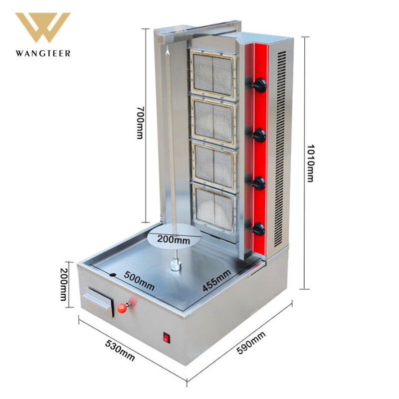 Roasted Meat Machine Mini Grill Gas Doner Kebab Roasting Making shawarma machines