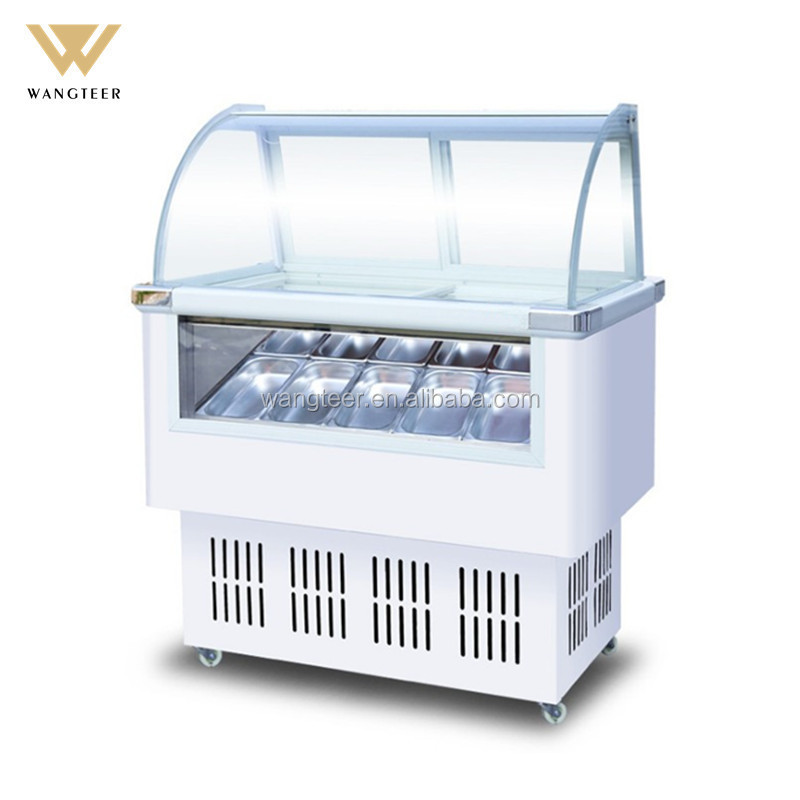 Display Cabinet Ice Cream Used Commercial Fast Cooling Refrigerator Chiller Deep Freezer