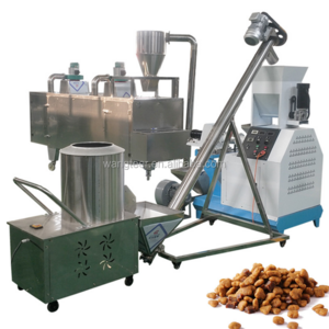 350KG/H Full Automatic Cat Fish Pet Animals Extruder Machine Kibble Dog Food Production Line