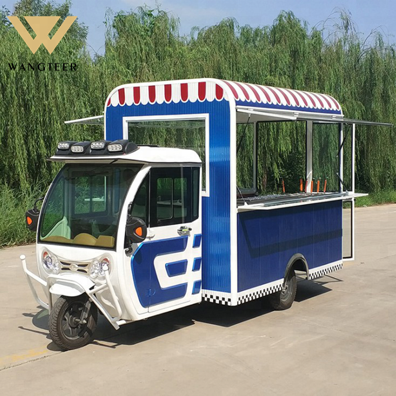 Energy saving used Electric Tricycle Food Cart Mobile Mobile Food Truck